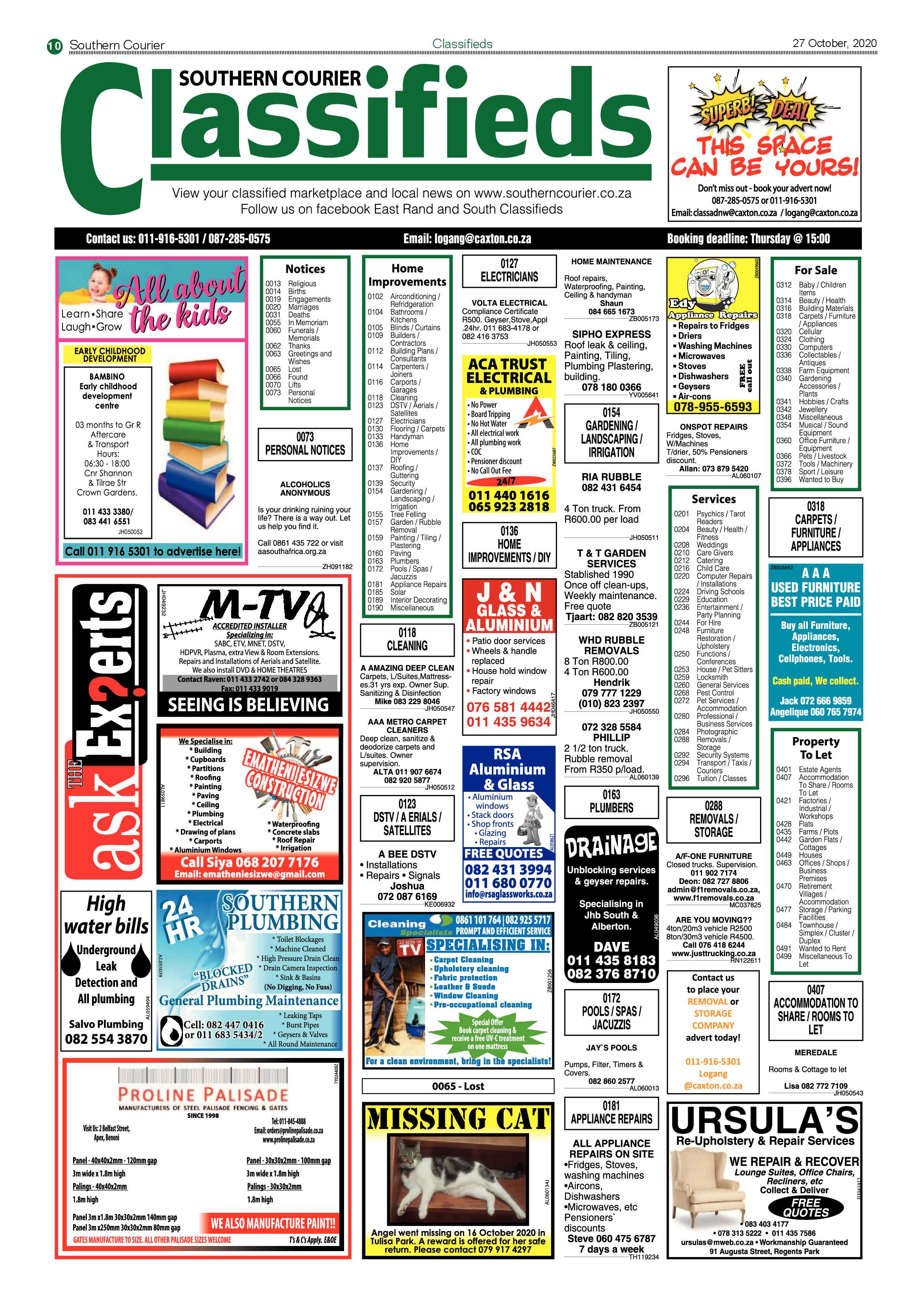 Southern Courier  October 2020 page 10