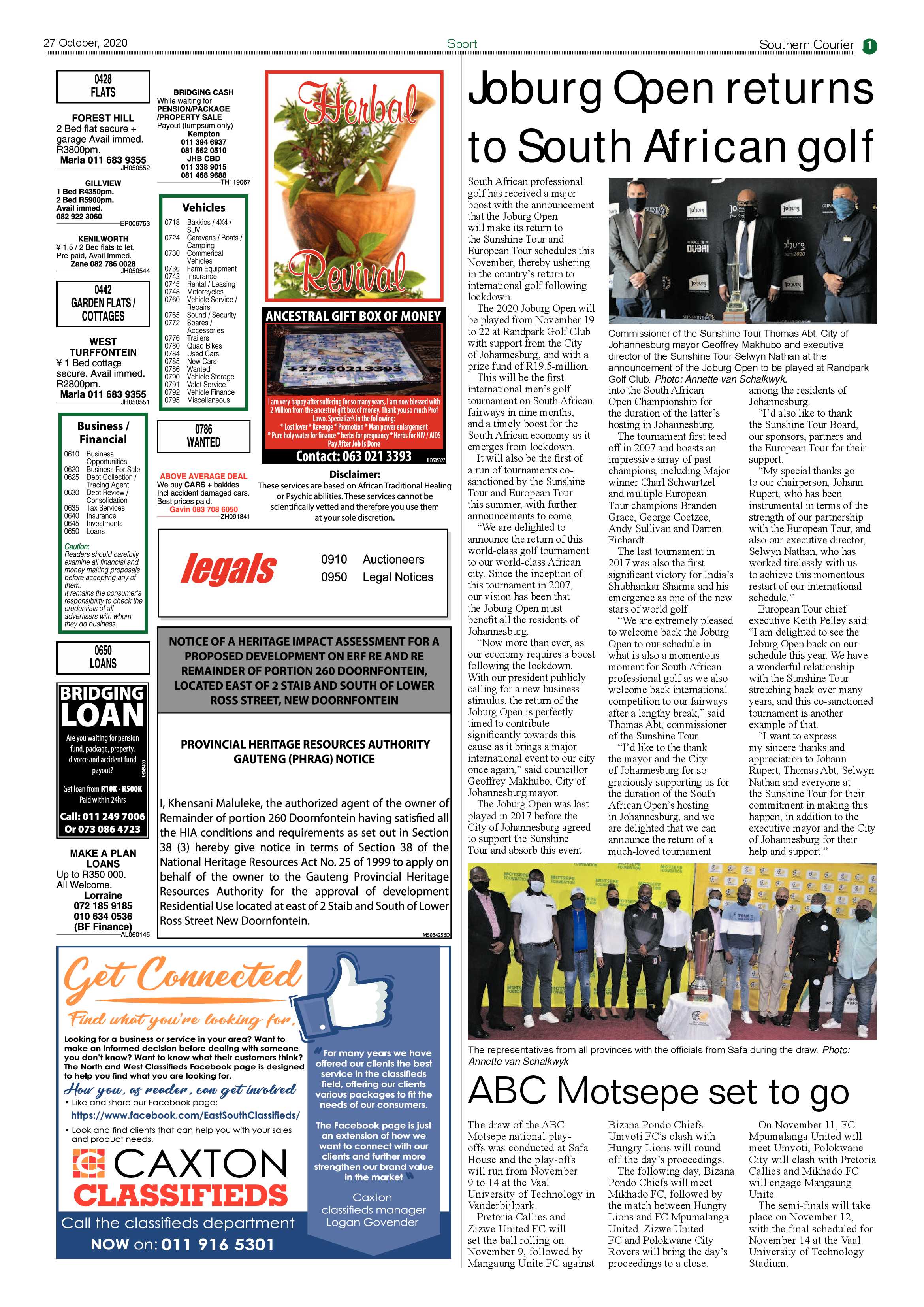 Southern Courier  October 2020 page 11