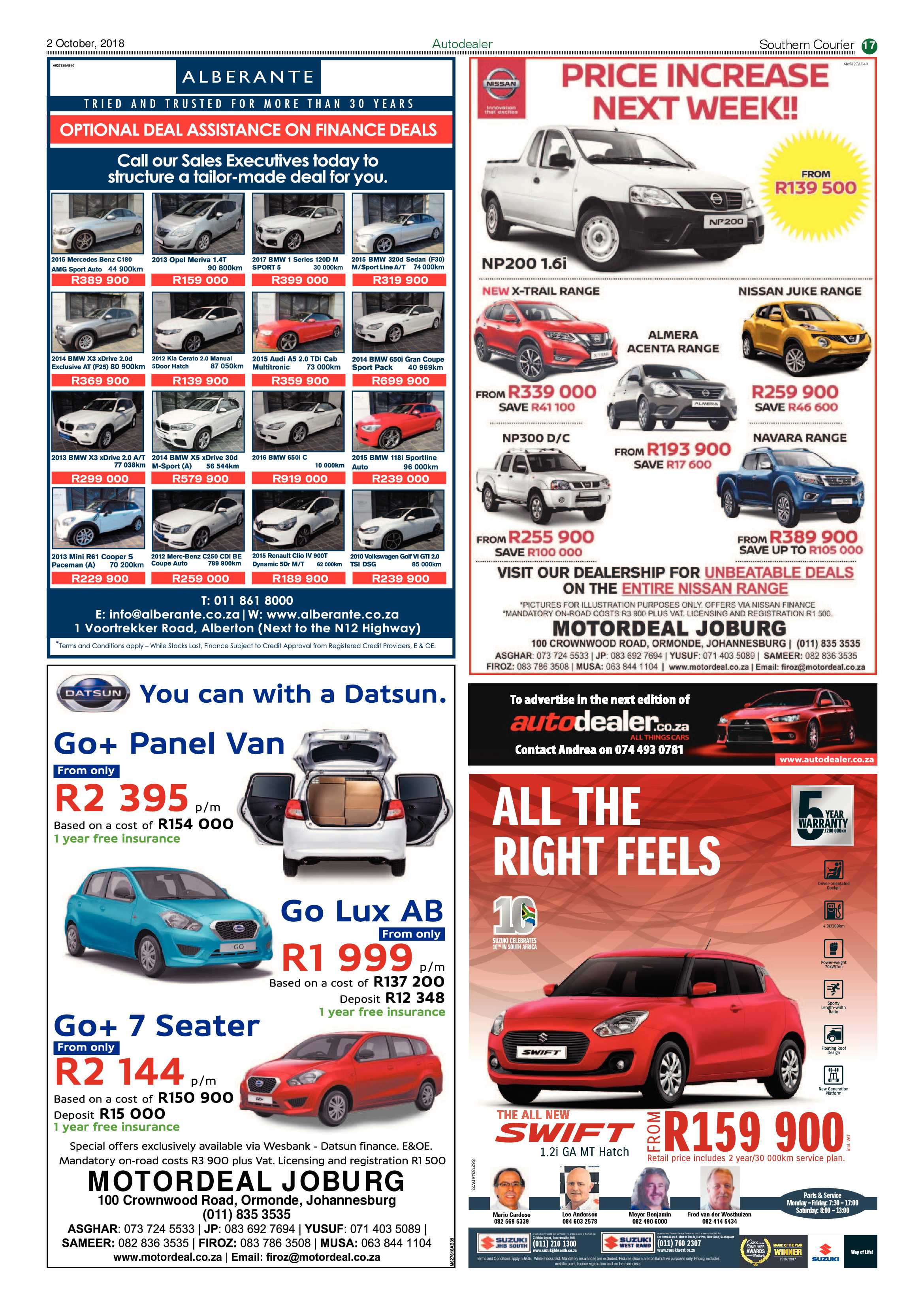 Southern courier 02 October 2018 page 17