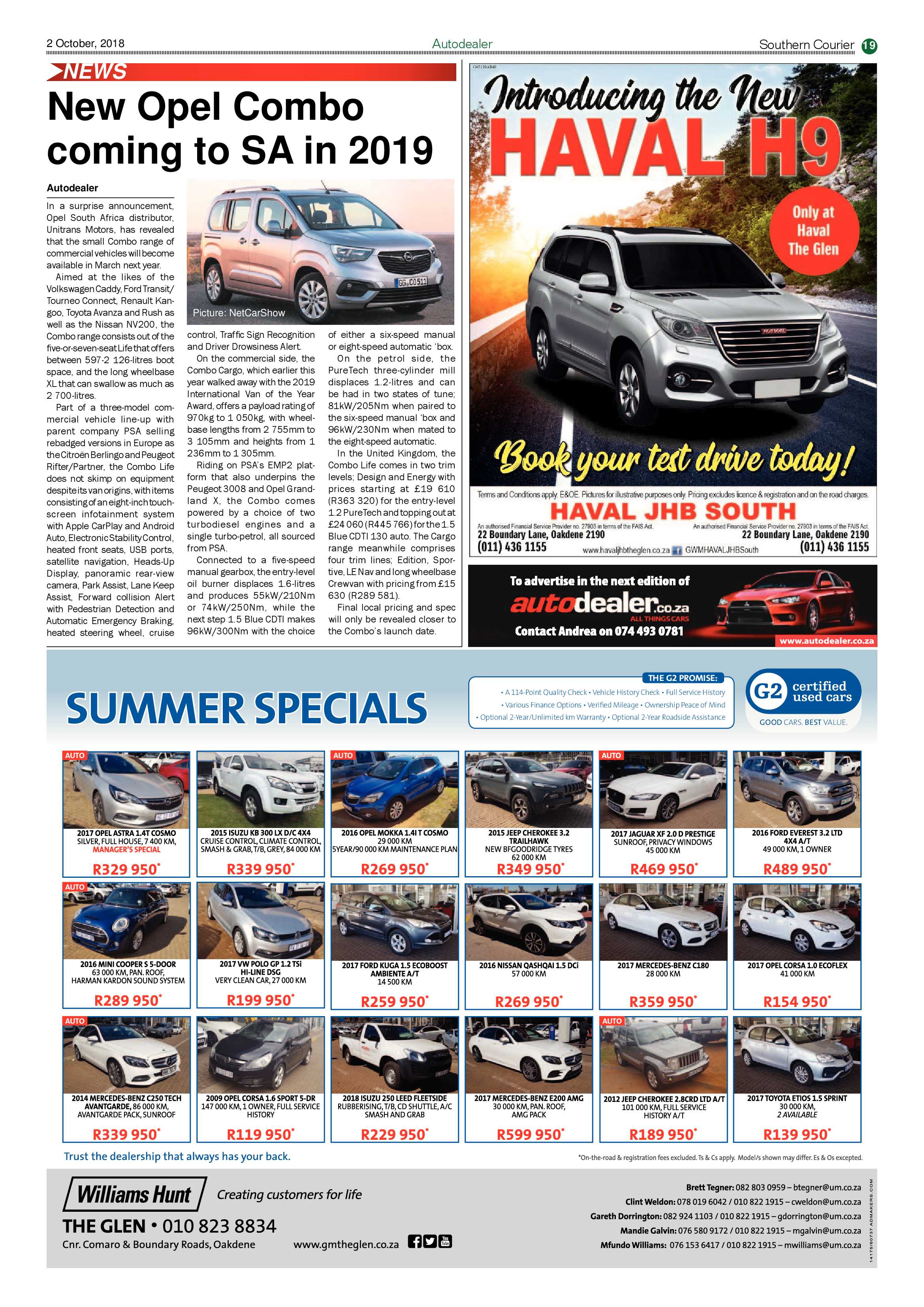 Southern courier 02 October 2018 page 19