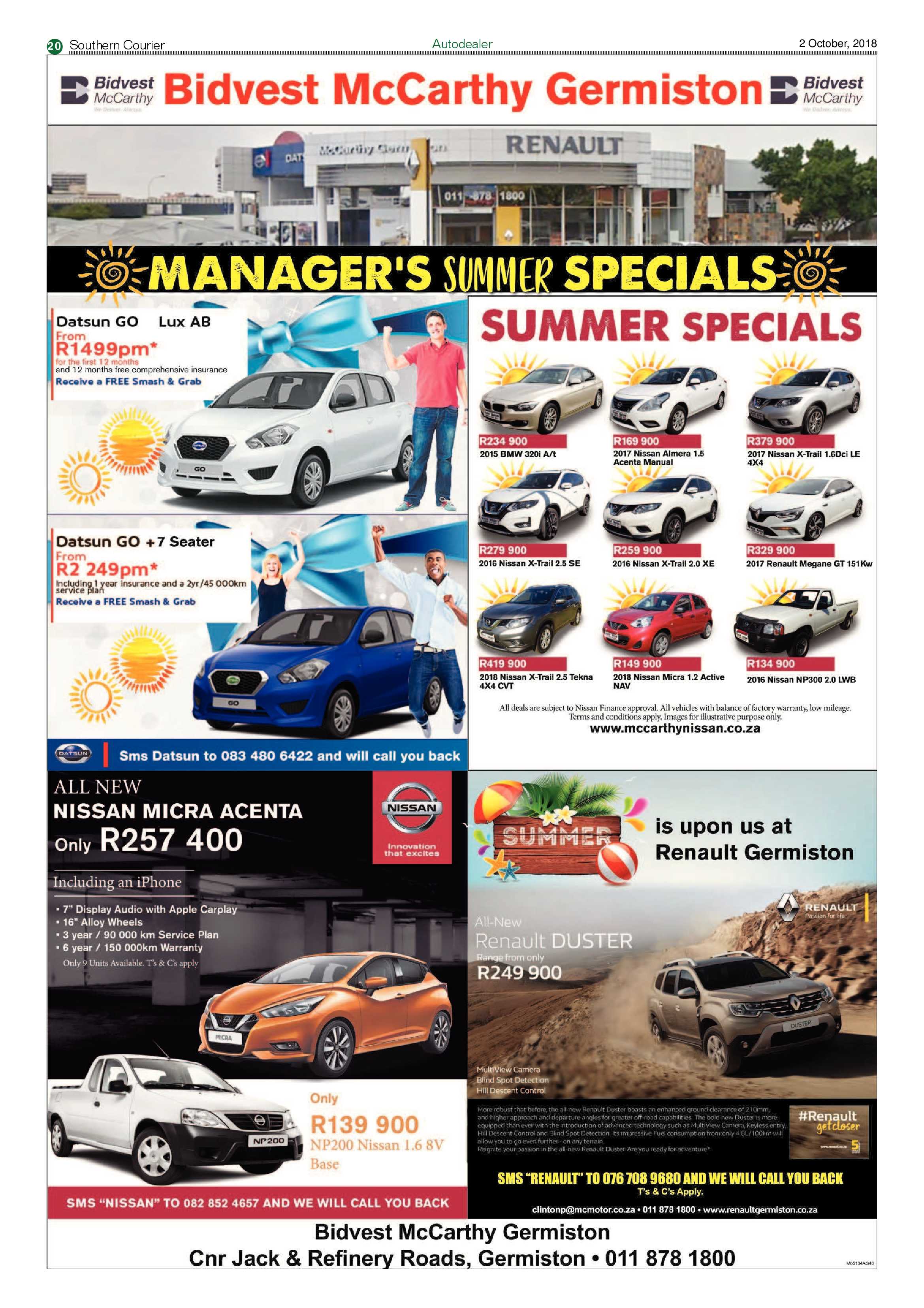 Southern courier 02 October 2018 page 20
