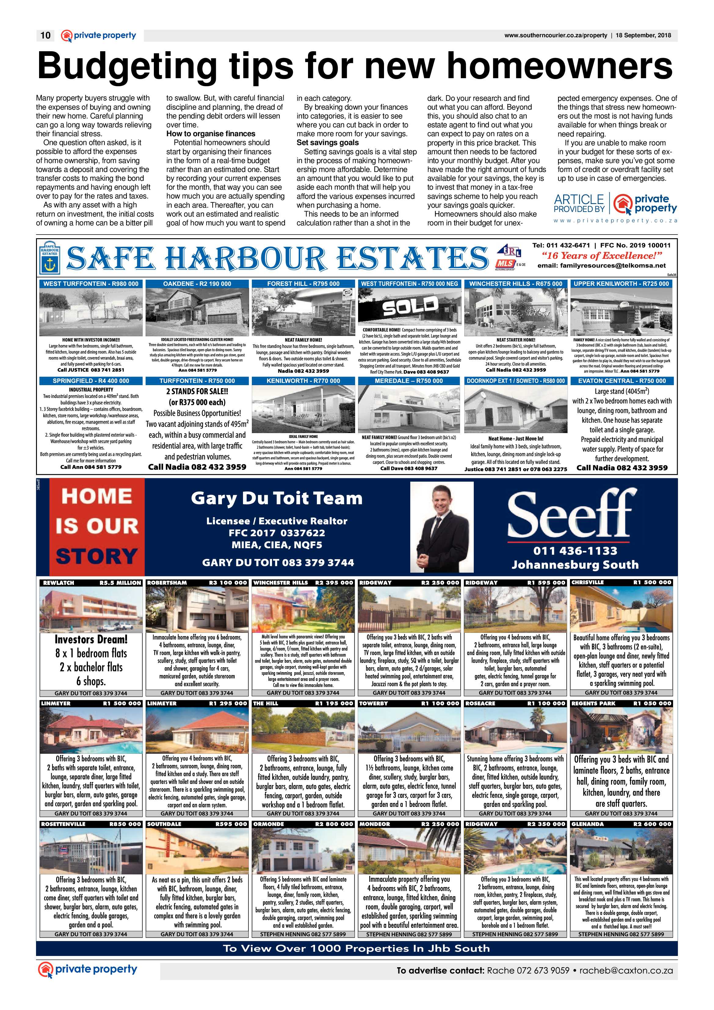 Southern courier pages 18 September 2018 page 10