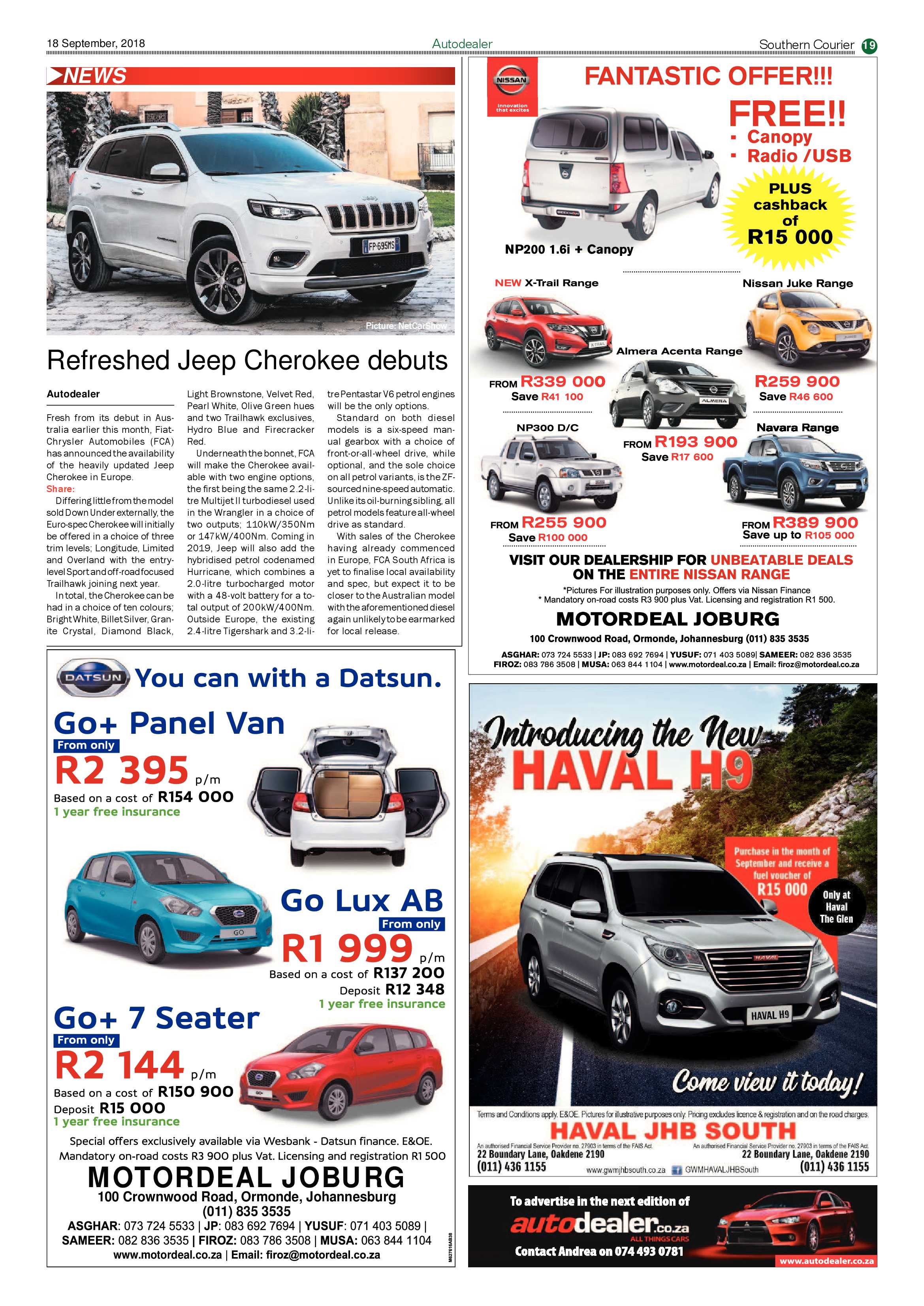 Southern courier pages 18 September 2018 page 19