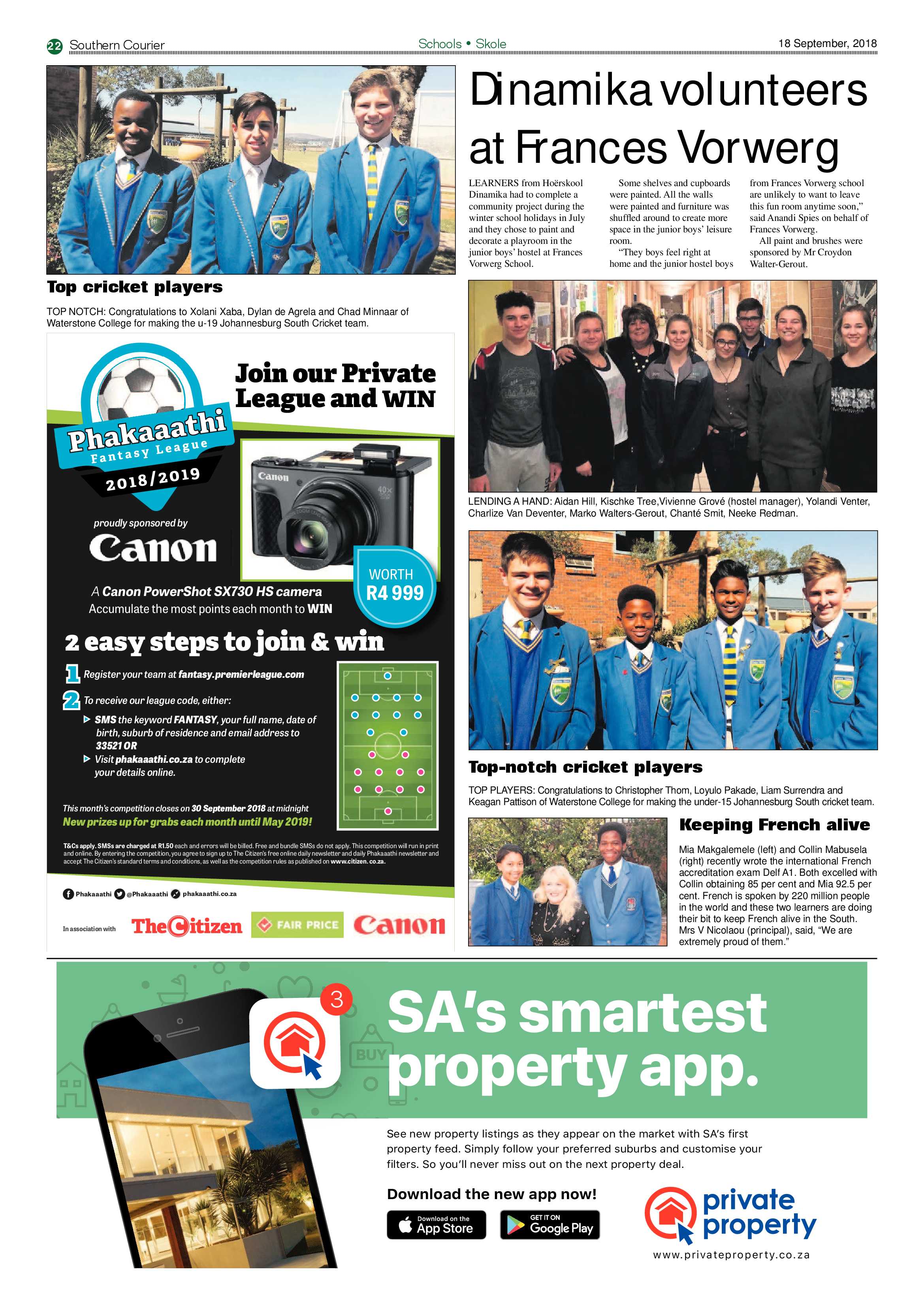Southern courier pages 18 September 2018 page 22