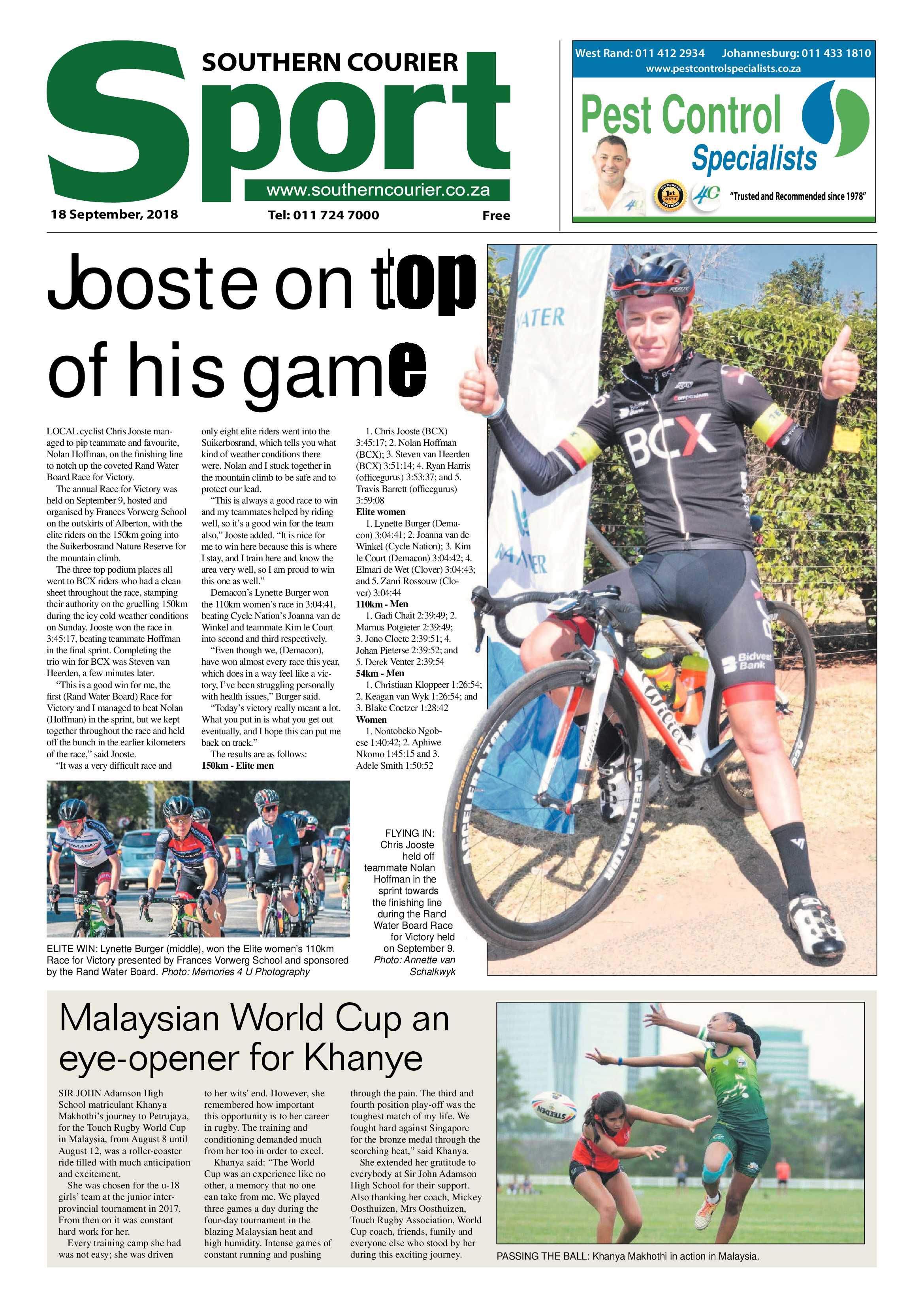 Southern courier pages 18 September 2018 page 24
