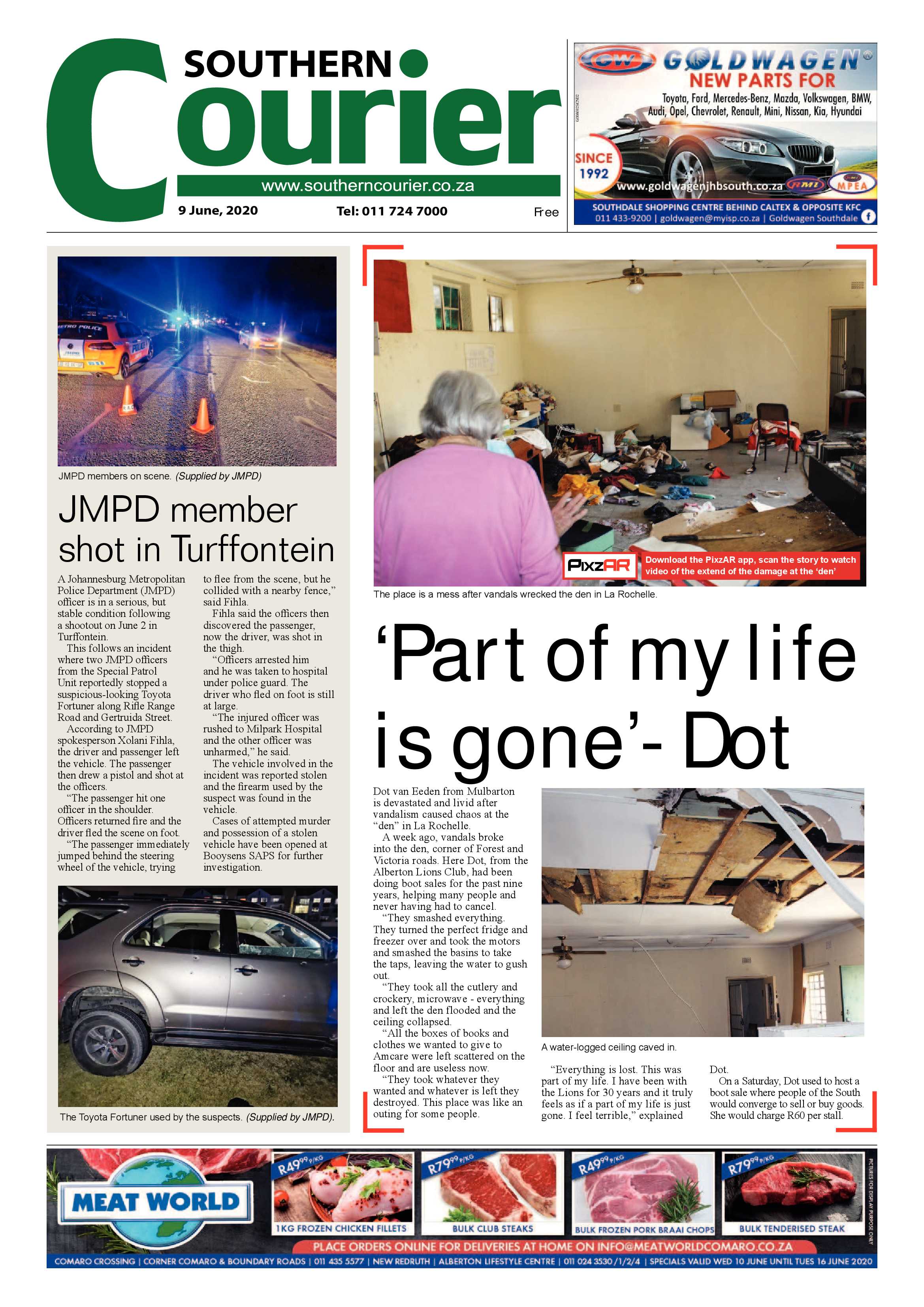 southern Courier 09 June 2020 page 1